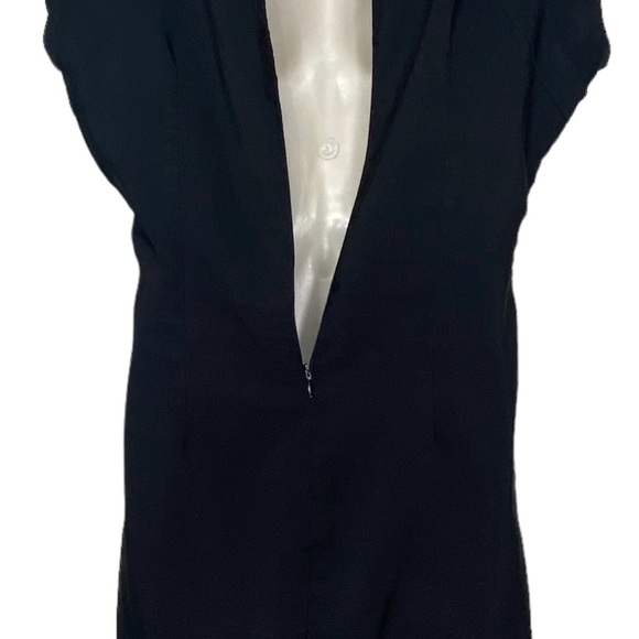 Dots Juniors A-Line Dress S Black Sweetheart Neckline Pockets Knee Length LBD - Picture 4 of 13